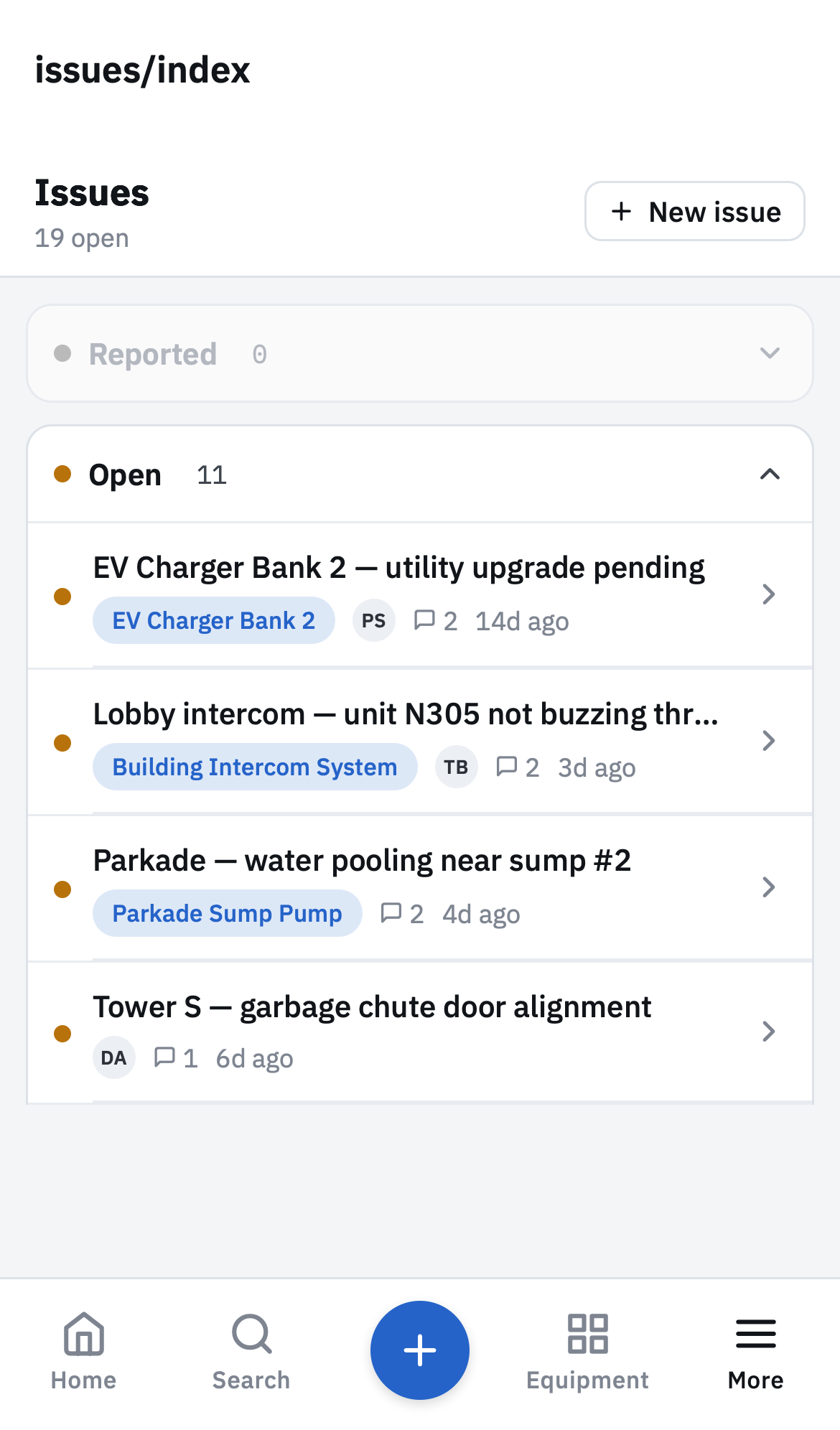 Issues kanban board